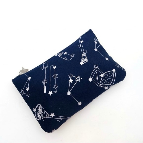 Ipsy constellation design Blue and Silver Glam Bag - Picture 1 of 8